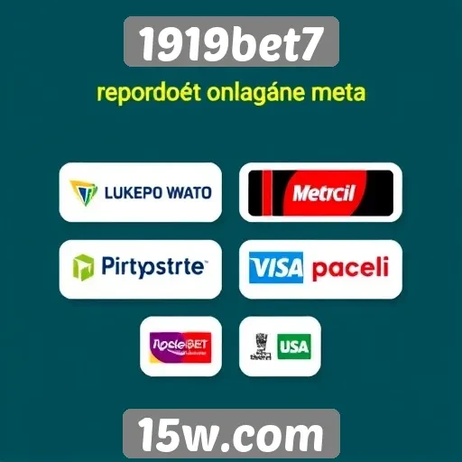 Métodos de pagamento aceitos na plataforma 1919bet7